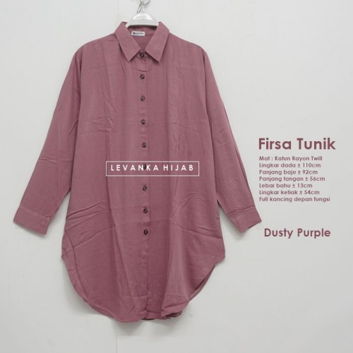 Firsa-010 Atasan Tunik Katun Rayon Twill
